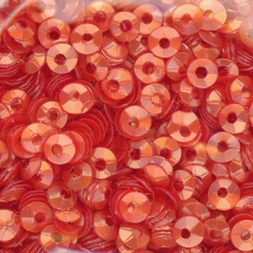 3mm Fully Cupped Satin Burnt Orange 100 grams