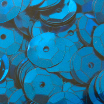 10mm Slightly Cupped Metallic Dark Blue
