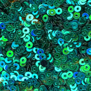 2.5mm Flat Metallic Emerald Green 100 Grams