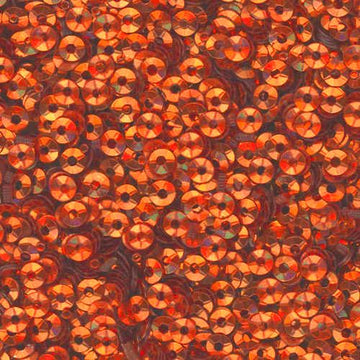 3mm Fully Cupped Metallic Orange 100 Grams