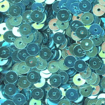 5mm Flat Metallic Aqua 100 grams