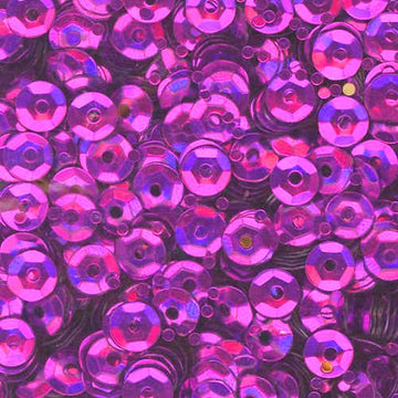 5mm Slightly Cupped Metallic Orchid