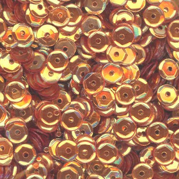 5mm Slightly Cupped Metallic Antique Gold