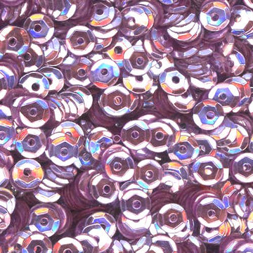 5mm Slightly Cupped Metallic Lilac Sky