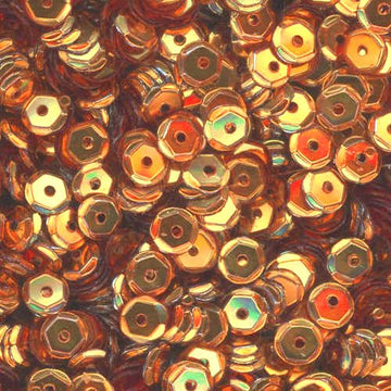 5mm Slightly Cupped Metallic Aztec Gold
