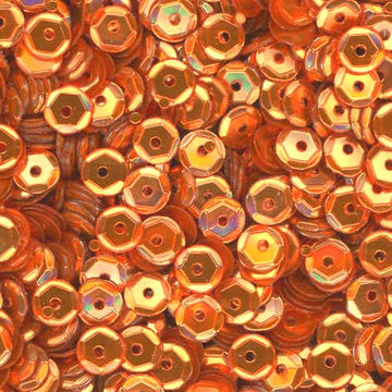 5mm Slightly Cupped Metallic Apricot