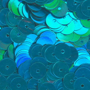 8mm Flat Metallic Turquoise