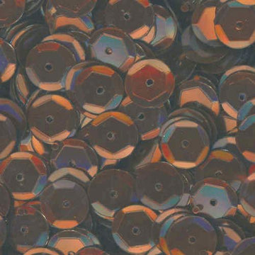 10mm Slightly Cupped Metallic Coffee