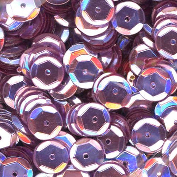 10mm Slightly Cupped Metallic Lilac Sky