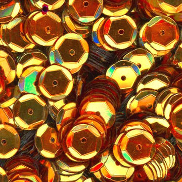 10mm Slightly Cupped Metallic Aztec Gold