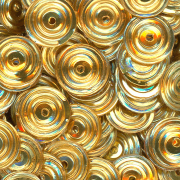 8mm Circle Metallic Gold