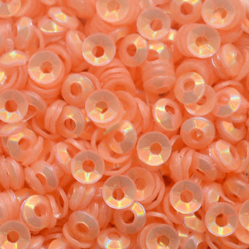 3mm Fully Cupped Opalescent Just Peachy 50 grams