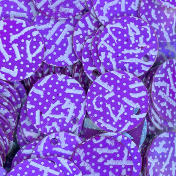 10mm Paillette Purple Confetti Print