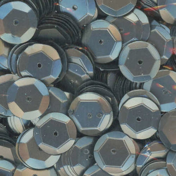 10mm Slightly Cupped Satin Gunmetal Gray