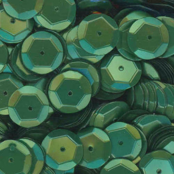 10mm Slightly Cupped Satin Emerald 100 Grams