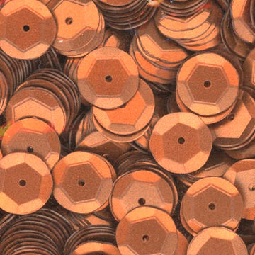 10mm Slightly Cupped Satin Copper 100 Grams