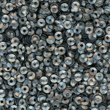 3mm Fully Cupped Satin Gunmetal Gray 100 grams
