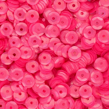5mm Slightly Cupped Satin Pink