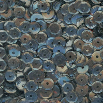 5mm Slightly Cupped Satin Gunmetal Gray