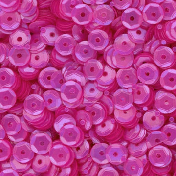 5mm Slightly Cupped Satin Dk. Pink Orchid