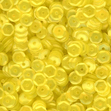 5mm Slightly Cupped Satin Lemon Drop 100 Grams