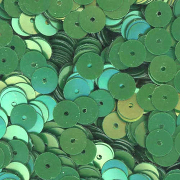 6mm Flat Satin Emerald Green 100 Grams