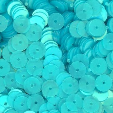6mm Flat Satin Lt. Ocean Blue Green 100 Grams