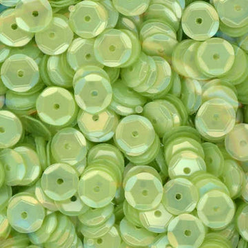 6mm Slightly Cupped Satin Light Chartreuse 100 Grams