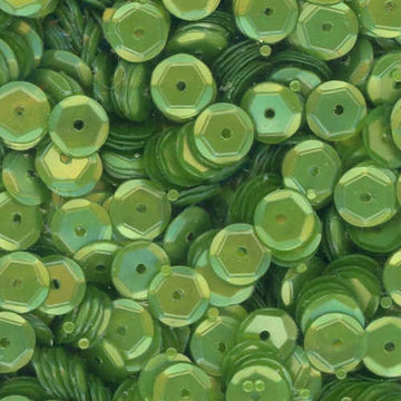 6mm Slightly Cupped Satin Dark Chartreuse