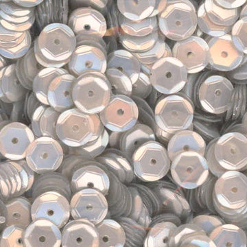 6mm Slightly Cupped Satin Smoke Screen 100 Grams