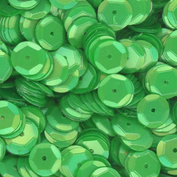 8mm Slightly Cupped Satin Shamrock