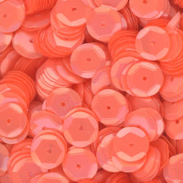 8mm Slightly Cupped Satin Peach 100 Grams
