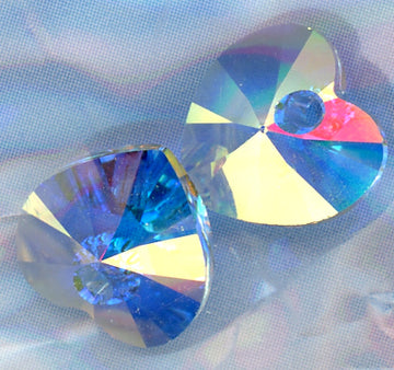Swarovski 10mm Hearts Crystal AB