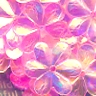15mm Flower Crystal Iris Bubblegum