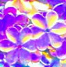 15mm Flower Crystal Opaque Ultraviolet
