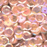 8mm Slightly Cupped Iridescent Light Brown