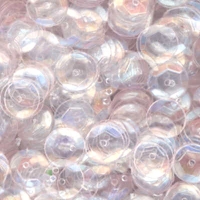 8mm Slightly Cupped Clear Glossy (no iridescence) 100 Grams