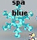 12mm Snowflake Hologram Spa Blue 1000 count