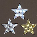 15mm Embossed Stars- 100 grams