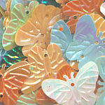 23mm Butterfly Opaque Iridescent Mix