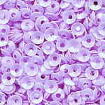 3mm Fully Cupped Opaque Iridescent Light Purple