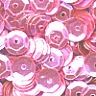 6mm Slightly Cupped Metallic Pink