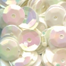 6mm Slightly Cupped Opaque Chantilly Creme