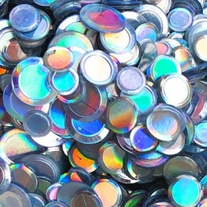 Hologram Confetti Silver