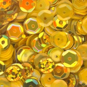 Hello Sunshine 6mm Slightly Cupped Sequin blend