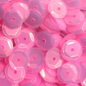 8mm Slightly Cupped Opalescent Taffy 100 Grams