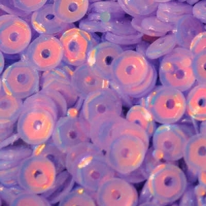 4mm Slightly Cupped Opalescent Iris 100 grams