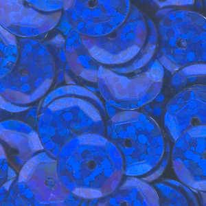 10mm Slightly Cupped Hologram Cobalt Blue 50 Grams