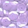 6mm Slightly Cupped Opaque Iridescent Lt Purple 50 Grams