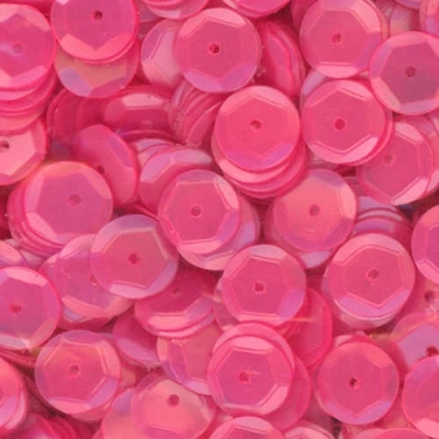 8mm Slightly Cupped Satin Pink 50 Grams